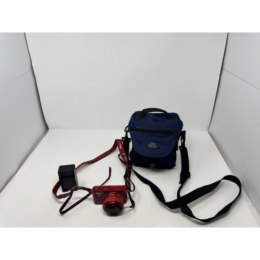 Nikon1 S2 14.18 MP W/ Nikon 1 Nikkor 11-27.5mm Lens & Case (Red)